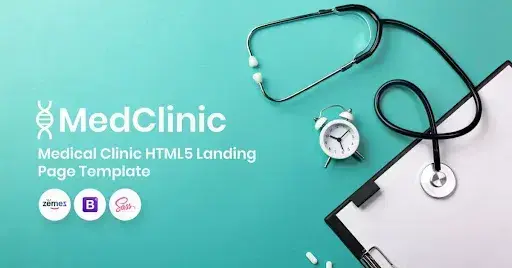 picture of MedClinic medical website design template