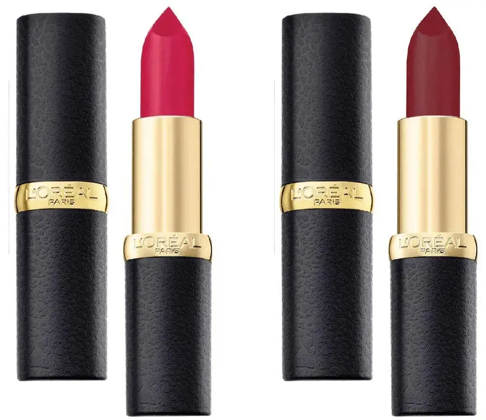 L'Oreal Paris Color rich and moist raspberry syrup and matte lipstick - best brand of lipistick in India