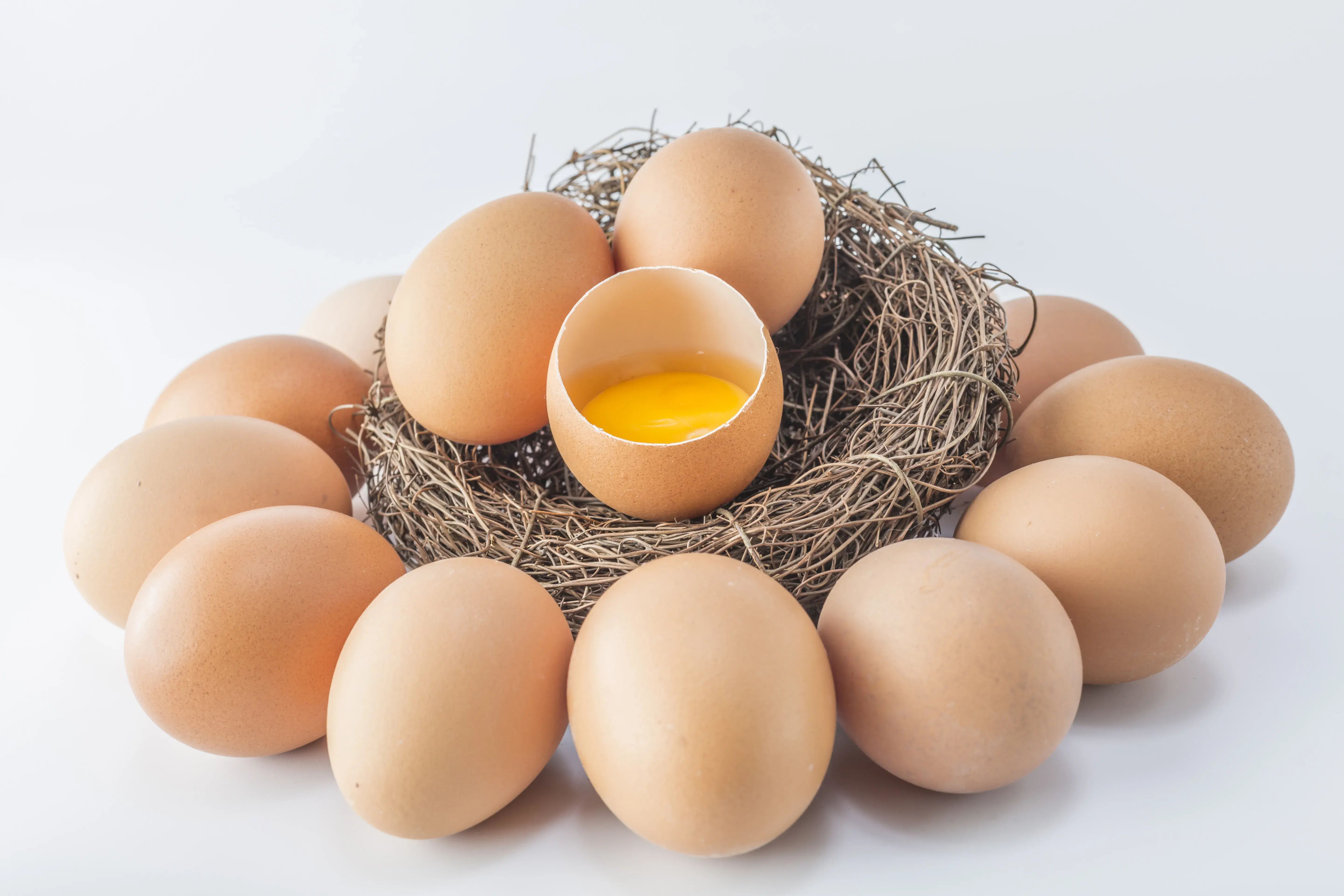 Raw eggs