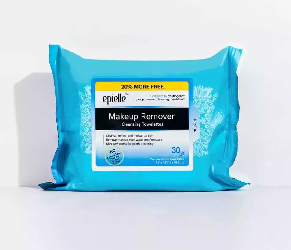 makeup remover wipes, Epielle makeup remover cleansing wipes