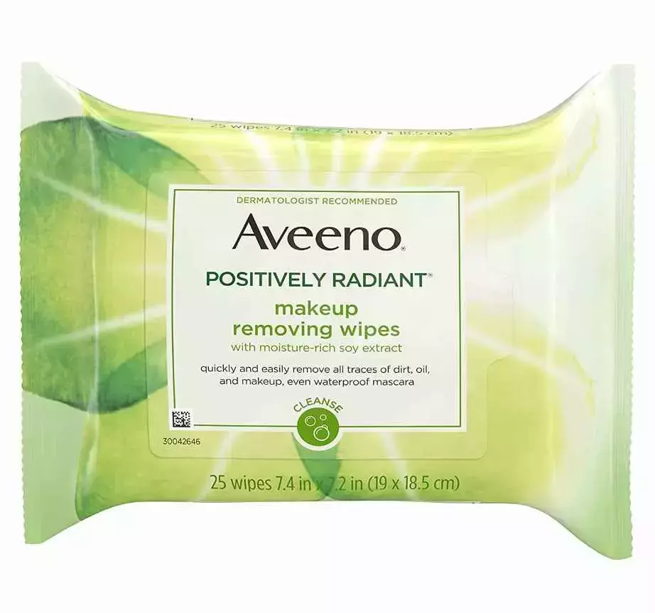 makeup remover wipes, Aveeno positively radiant makeup remover wipes 