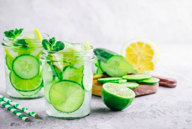 Magical Combo Of Lemon And Cucumber Detox Water - Detox Water benefits, morning drink for weight loss and glowing skin