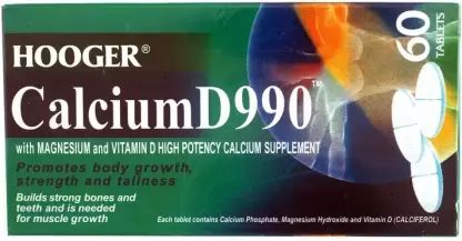 Hooger Calcium D990 Height Increase Calcium Tablet - height grow medicine